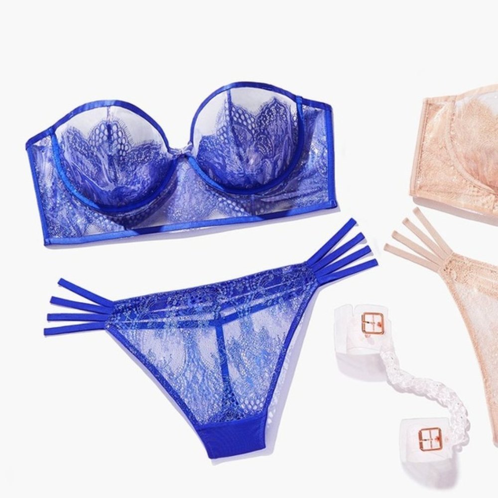 HYPER REAL SAVAGE X FENTY VIP SET Blue lace size M